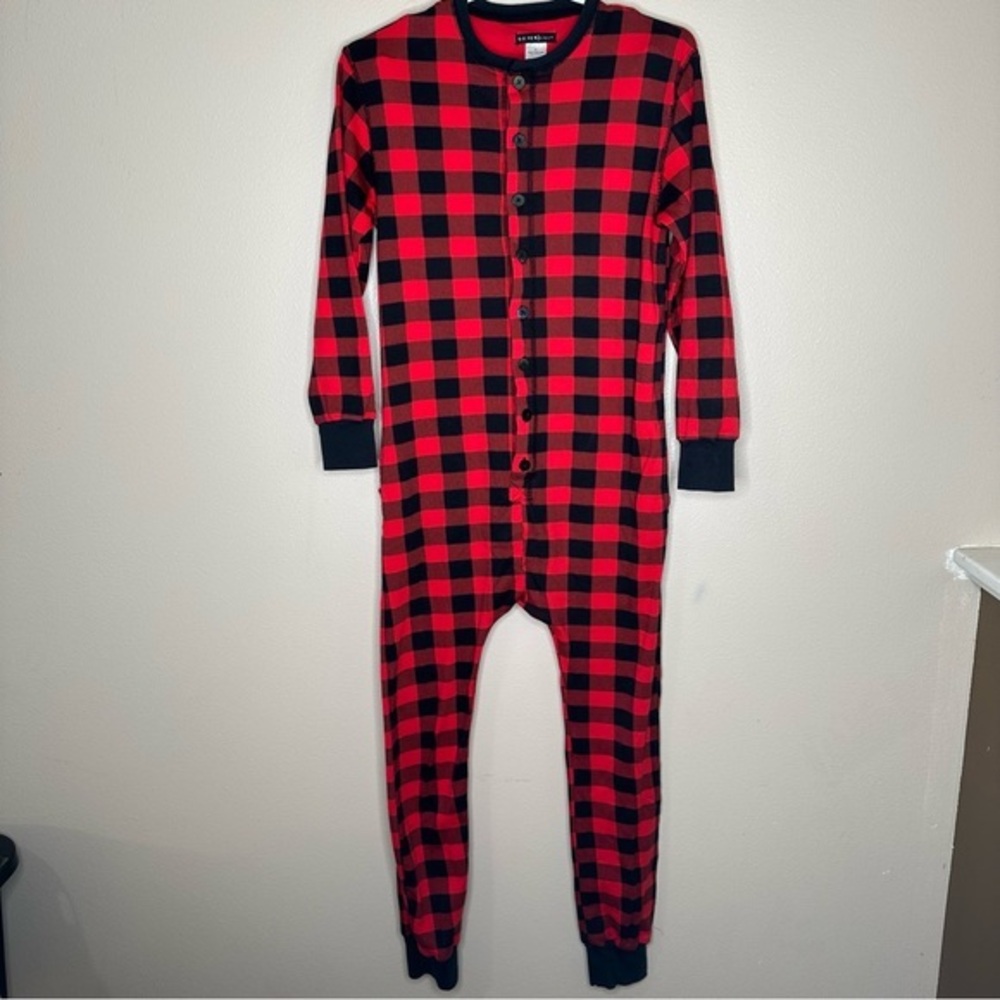 Silver Lilly Plaid Onesie Pajamas Size XS‎ 100% Cotton